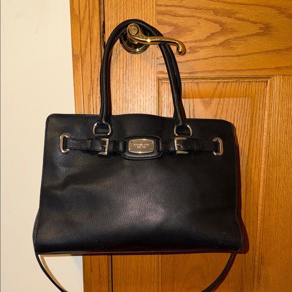 Michael Kors Handbags - Michael Kors Black Shoulder Bag with Silver Accents